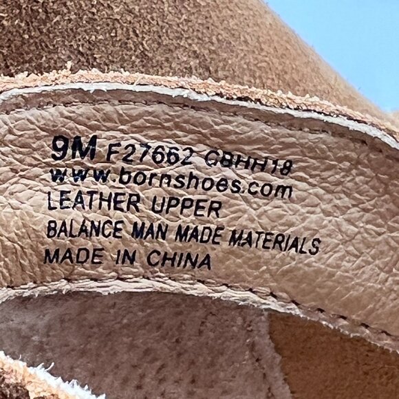 BORN Aneto Brown Suede Ankle Booties Size 9 - Picture 11 of 11